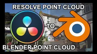 Resolve camera tack point cloud to  blender