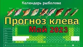 Календарь рыбака на Май 2023. Прогноз клева рыбы на Май. Лунный календарь рыболова Май 2023