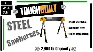 WORLDS Strongest STEEL Sawhorses by ToughBuilt C650, C700, C600