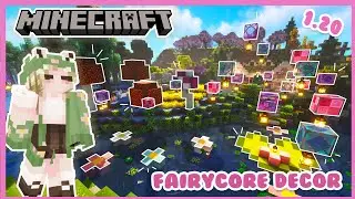 🧚‍♀️ Fairycore Decorating! Lilypads, Mushrooms & Lanterns🌷 EP 5 (Minecraft 1.20 Modded Survival) 🍄