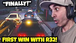 Summit1g Gets His FIRST WIN With R32 In CLEAN RACE! | GTA 5 NoPixel RP