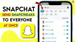 How to Send Snap Streak to everyone at once | How to create Snapchat shortcut | SMYT English