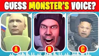 GUESS THE MONSTERS VOICE #105 PUTIN TOILET DJ SKIBIDI TOILET Skibidi Toilet's Quiz