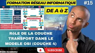 15- FORMATION RESEAU MODELE OSI : RÔLE DE LA COUCHE TRANSPORT DANS LE MODELE OSI (COUCHE 4) PAR DADE