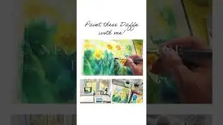 Paint Daffodils in watercolour