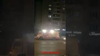 Возгорание уличного светильника. The street lamp fire