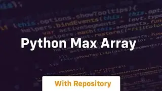 python max array