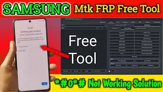 Samsung Mtk & Qualcomm frp Bypass TOOL / adb Enable Failed Free Solution  /