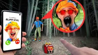 DO NOT CALL BLIPPI EVIL in the forrest at 3am Halloween monster ( Happy Meal from Macdonald's )