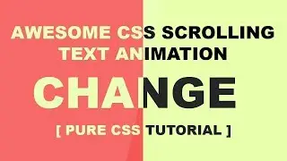 Online Tutorial for Scrolling Text Animation Effect in CSS With Demo