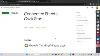 [New] Connected Sheets: Qwik Start || Level 1 Arcade 2024 || Qwiklabs Arcade Solution