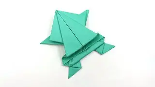 How to Make a Paper Jumping Frog - Easy Origami Frog