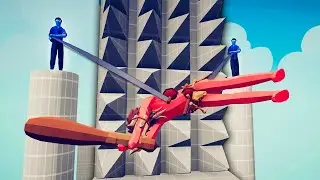 GRAPPLER + SPIKED WALL vs UNITS | TABS Totally Accurate Battle Simulator