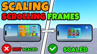 How to scale a SCROLLING FRAME | Roblox Studio (CUSTOMIZABLE + ANY STYLE)