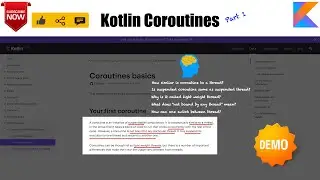 Getting started with Coroutines : Kotlin Fundamentals Tutorial - 50