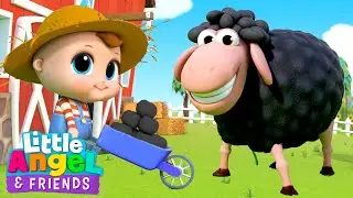 Baa Baa Black Sheep Song | Little Angel And Friends Kid Songs