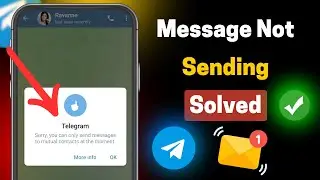 How to fix Telegram Messages NOT Sending | Telegram message not sent solved