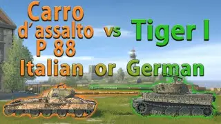 WOT Blitz Face Off || Carro d'assalto P.88 vs Tiger I