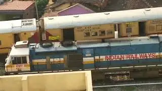 KJM's WDP-4D SHUNTING WITH HAZRAT NIZAMUDDIN - VASCO DA GAMA GOA EXPRESS AT VASCO DA GAMA STATION