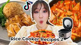 I Tried Viral Rice Cooker Recipes Part 2 🍚 *quick & easy*