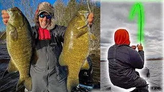 Spring Smallmouth Bass Fishing- Stumbled on GIANT Walleyes!