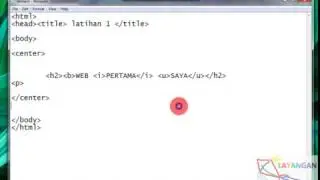 HTML Dasar dengan NOTEPAD 1 HOME PAGE