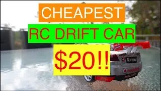 RC Drift Car CHEAPEST 1:24 SCALE $20 REVIEW