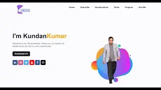 Craft an Eye-Catching Personal Portfolio with HTML & CSS | Kundan Kumar | 