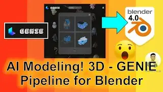 AI Modeling | Genie | 3D Modeling Pipeline for Blender | Tutorial