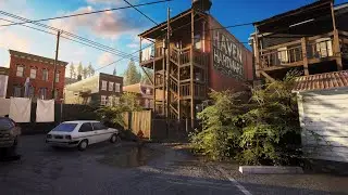 On Your Own video game - Unreal Engine 5 - Buildings and Back alleys Part1