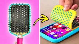 TESTING VIRAL PHONE HACKS || Fidgets Ideas! How to Hide Phone and Sneak into Class by 123 GO! SCHOOL