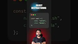 What is the object destructure in javascript #javascript #javascripttutorial