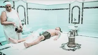 Amazing Turkish Hamam/Bath  - Bubble Massage - ASMR (Nomad Barber)