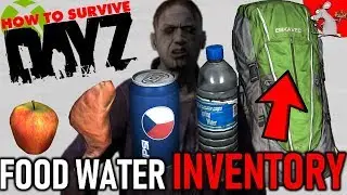 HOW TO SURVIVE DAYZ XBOX ONE PS4 - FOOD WATER USING INVENTORY