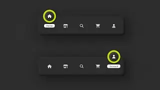 Bottom Navigation Menu with Amazing Indicator in HTML CSS