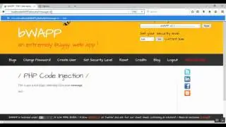 bWAPP  Lesson-6 php code injection