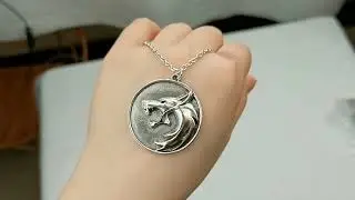 Медальон Ведьмака - Кулон The Witcher Ведьмачий Амулет круглый Silver