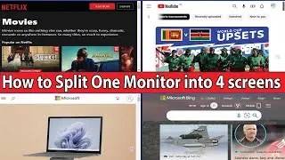 How to Split One Monitor into 4 screens | How to use Multiple screen at a time in PC