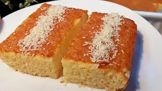 Нереально вкусный десерт с манной крупой!  Без Миксера! Пирог 4 ложки! Турецкие рецепты