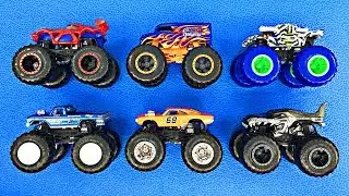 New Monster Trucks for Kids - Learn 2019 Hot Wheels Monster Truck Names & Colors - Organic Learning