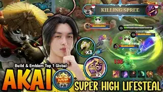 Thank You ONIC Kairi For Akai Unli Lifesteal Build + Brutal DMG - Build & Emblem From ONIC kairi