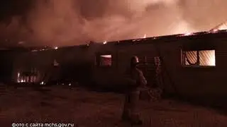 В Муроме сгорел мебельный цех
