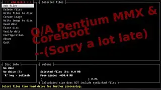 Q/A Pentium MMX & coreboot (Sorry a lot late)