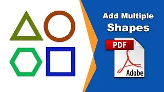 How to add multiple shapes in a PDF file (comment) using Adobe Acrobat Pro DC