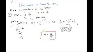 Finding the Median of a Probability Density Function