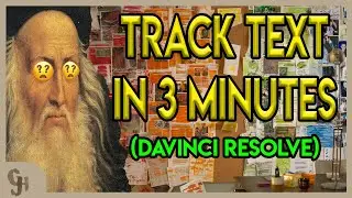 Track Text in 3 minutes! (Davinci Resolve)