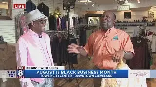 Kenny celebrates Black Business Month with Magic Clothier at Tower City