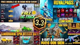 🟠NEXT UC DHAMAKA EVENT BGMI | A8 Royal Pass 1 To 100 Rp Rewards | Lamborghini Super Car Release Date