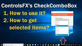 ControlsFXs CheckComboBox | How to use CheckComboBox  in JavaFX?