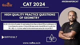 Advance Level Questions of Geometry - 15 I CAT Preparation 2024 | Geometry | Quantitative Aptitude